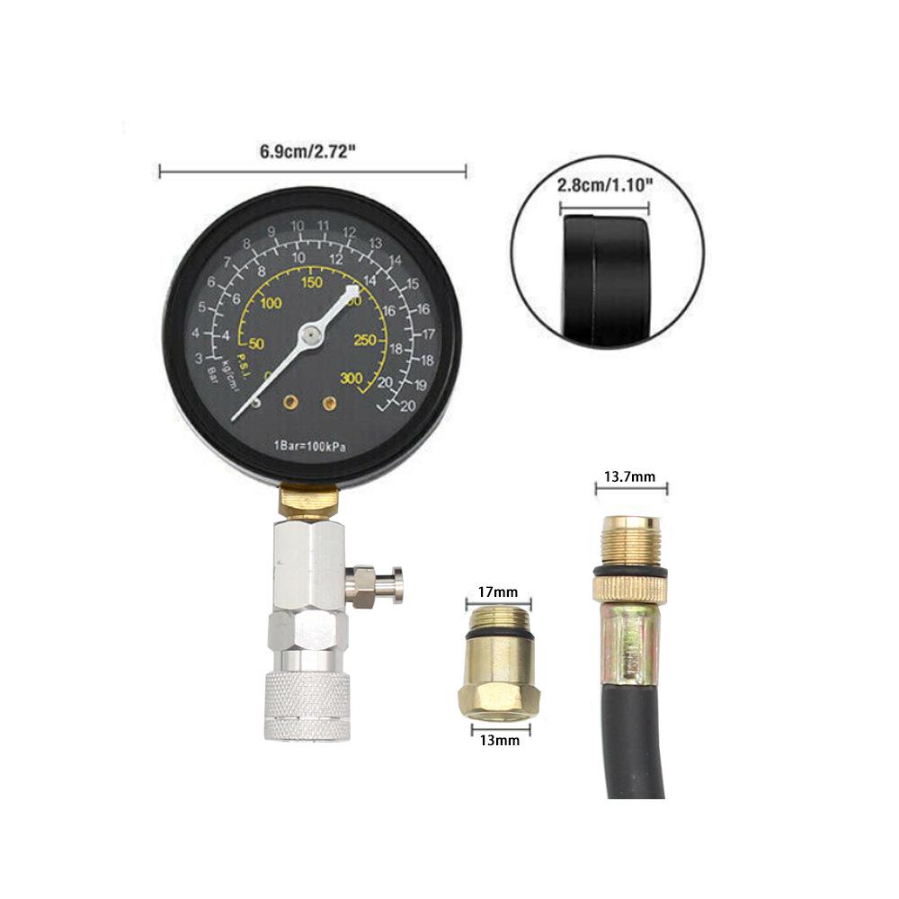 ENGINE COMPRESSION TESTER TESTING GAUGE GAGE CHECK TEST Tools For Automotive Car