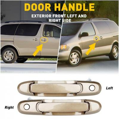 Outside Door Handle Right Left & Driver 98-03 Front For Side Sienna Toyota Gold