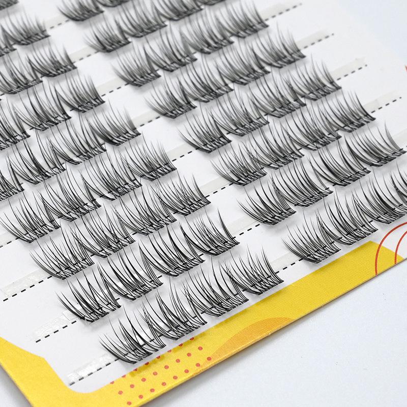 Neue Stiellose Manga Pure Orchidee Falsche Wimpern – Natürlicher Look, Einfach Selbstklebend, Perfekt für Anfänger