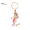 Fruit Elements Keychain Acrylic 2D Monogram Initial Letter Key Ring Kiwi Watermelon Grapefruit Key Chain