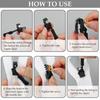 3-60Pcs Universal Zipper Repair Kit Quick Instant Detachable Zipper Head Replacement Zipper Slider Pull Jacket Bags Coat DIY Sew