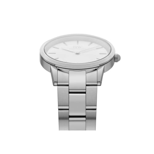 [Official Shop/2-Year Warranty/Authentic Import] Daniel Wellington DW Men's Iconic Link 40mm Watch, Stylish and Popular for Business, Available In Ros