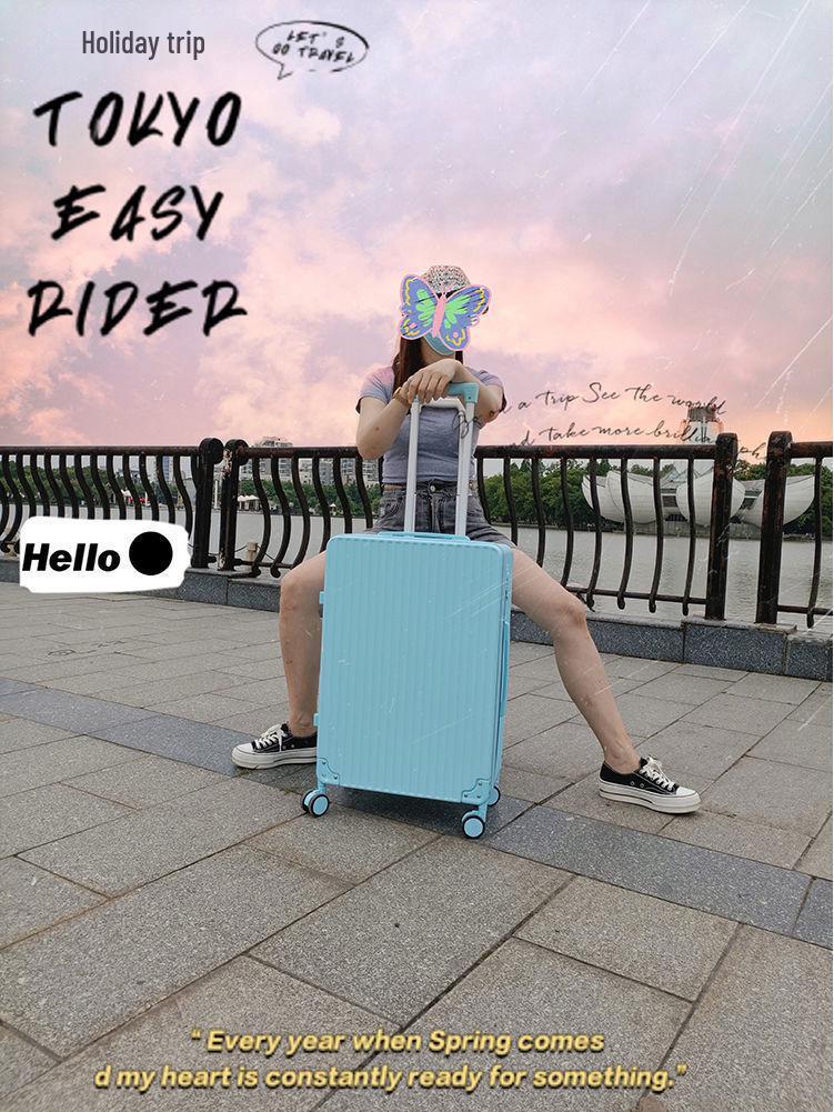 Women's 24-Inch Large Capacity Trolley Suitcase with Combination Lock; 20-Inch Option Available