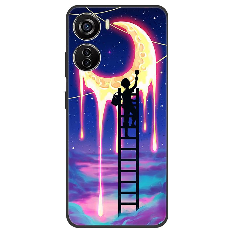 For ZTE Nubia Neo 5G Case Silicone Luxury Space Soft Bumper for ZTE Nubia Neo 5G Phone Cover TPU Funda Nubia Neo Fashion Bag