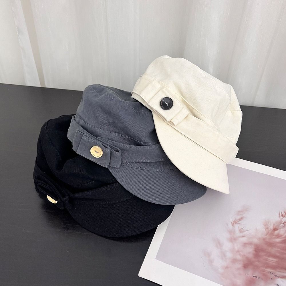 Cotton Flat Cap Cloth Retro Painter Hat Casual Equestrian Hat  Travel
