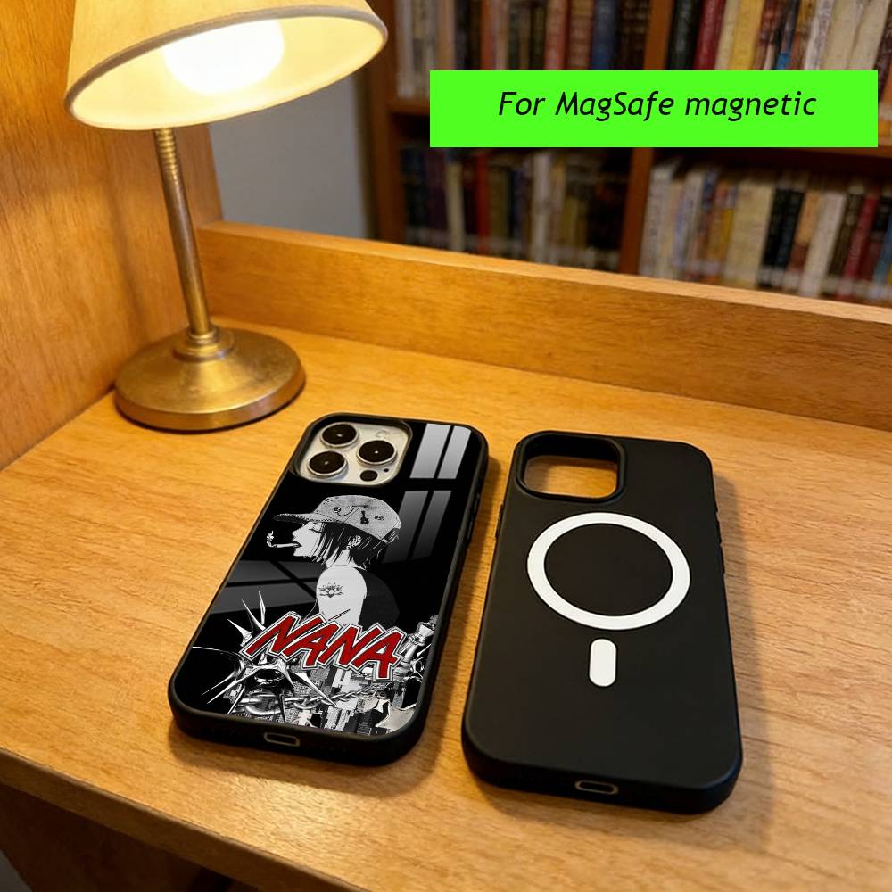 Anime N-Nana Osaki Phone Case For iPhone17,16,15,14,13,12,11 Plus,Pro Magnetic For Magsafe Wireless Charging