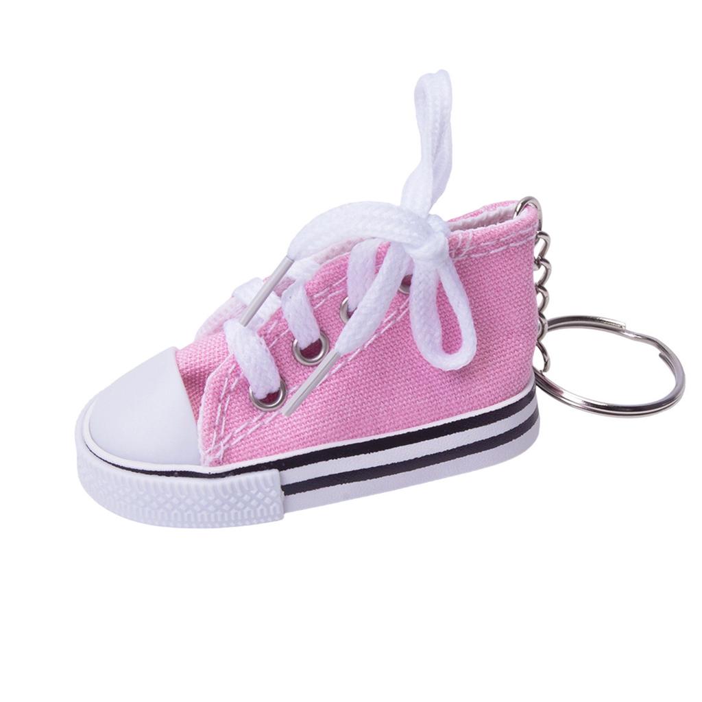 Mini canvas small shoes fashion bicycle motorcycle foot support small board shoes pendant simulation shoe keychain