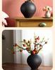 Jingdezhen Ceramic Vase: Retro Chinese Pottery for Living Room or Dining Table Flower Arrangements.