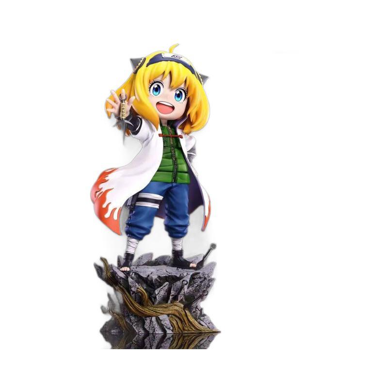 Spy x Family Anya Cosplay Naruto Figures: Anya, Sasuke, Itachi, Konan Anime Desk Ornaments