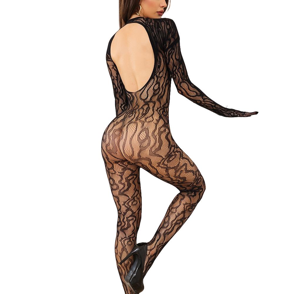 Dámské Sexy Prádlo pro Dospělé Sex Hra Bez Rozkroku Body Průhledné Punčochové Kalhoty pro Body Otevřený Rozkrok Punčochové Kalhoty Erotické Kostýmy Síťované Prádlo