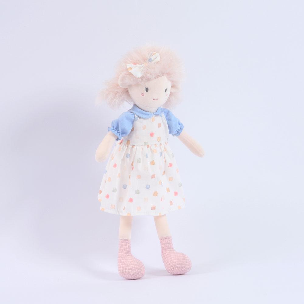 BobyBobo Skirted Little Girl Doll - Girlish Heart Plush Toy Birthday Gift