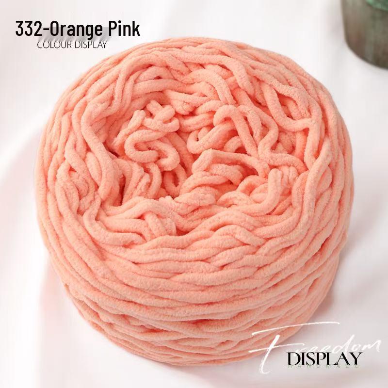 New 3.8 Liang Colored Ice Yarn: Thick Single-Strand for Crochet - Ideal for Shoes, Slippers, Scarves, and Seat Cushions.