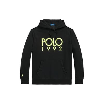 Polo Ss24 Letter Logo Printed Hooded Long Sleeve Sweatshirt Men Sweatshirt Black MNPOKNI16823432-001