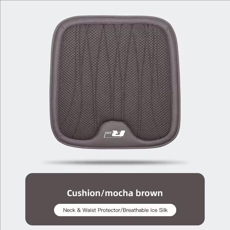 Car Neck Pillow Seat Cover Lumbar Support Headrest For VW GTI Polo T5 Passat Golf Tiguan Jetta CC T-ROC Scirocco Beetle Hub Cap