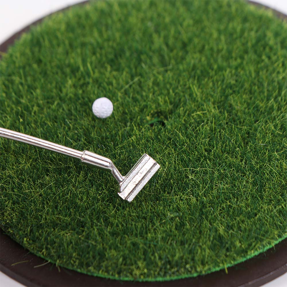 1/6 and 1/12 Scale Miniature Golf Club Grassland Model Simulated Golf Club Set  Kids Toy