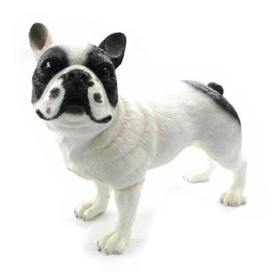[I4984] - Estatuetas 'Bulldog' branco preto