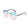 New Rimless Women's Sunglasses Fashion Gradient Lenses Sun glasses Lady Vintage Alloy Legs Classic Designer Shades UV400