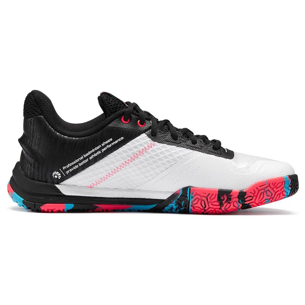 Li Ning SE Synthetisch Leer Slipvast Slijtvast Ademend Lage top Badminton Schoenen Unisex AYZS014-4