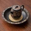 Handmade Ceramic Teapot Agarwood Glaze Ball Filter Teapot for Gongfu Tea Ceremony Home Brewing Tea Set Gift Idea