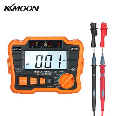 KKmoon Isolationsresistanstestare DCV ACV Meter 1000V Ground Megger Megohmmeter MegOhm Voltmeter