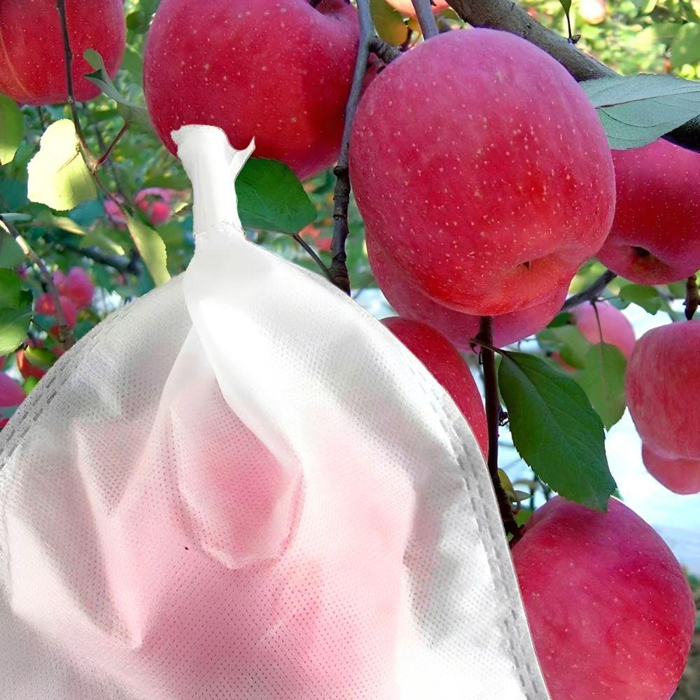105pcs Breathable Non-woven Drawstring Fruit Protect Bags for Grape, Apple, Pear, Farm Crop Growing Protection Accessories YMY