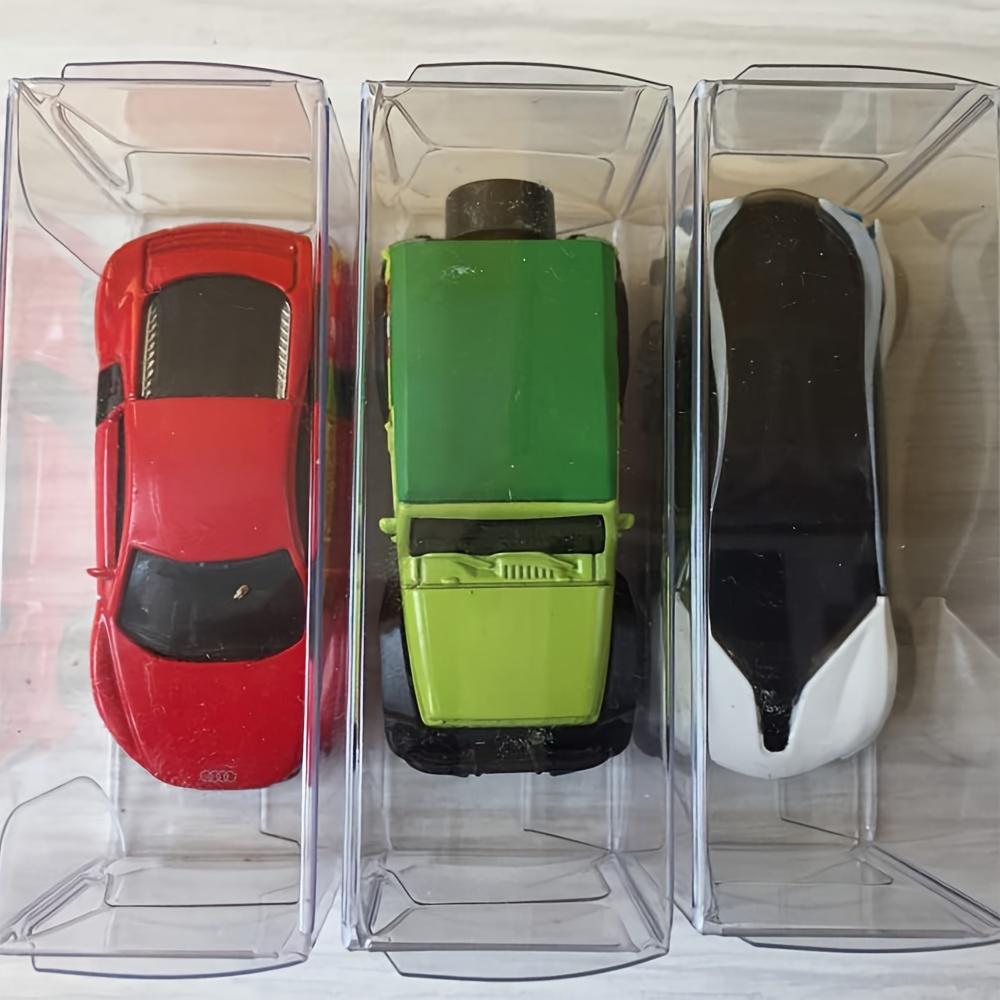 10pcs Car Toy Dustproof Box Display Protection Box Transparent PVC Car Display Box Car Storage Boxes Transparent
