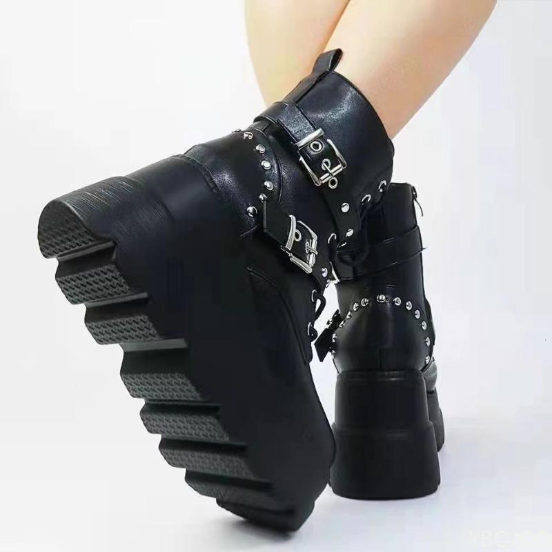 Fashion Women's Boot Design Short Tube New Thick Soled European American Plus Size Fashionable Street Plus Size Short Boots for Women