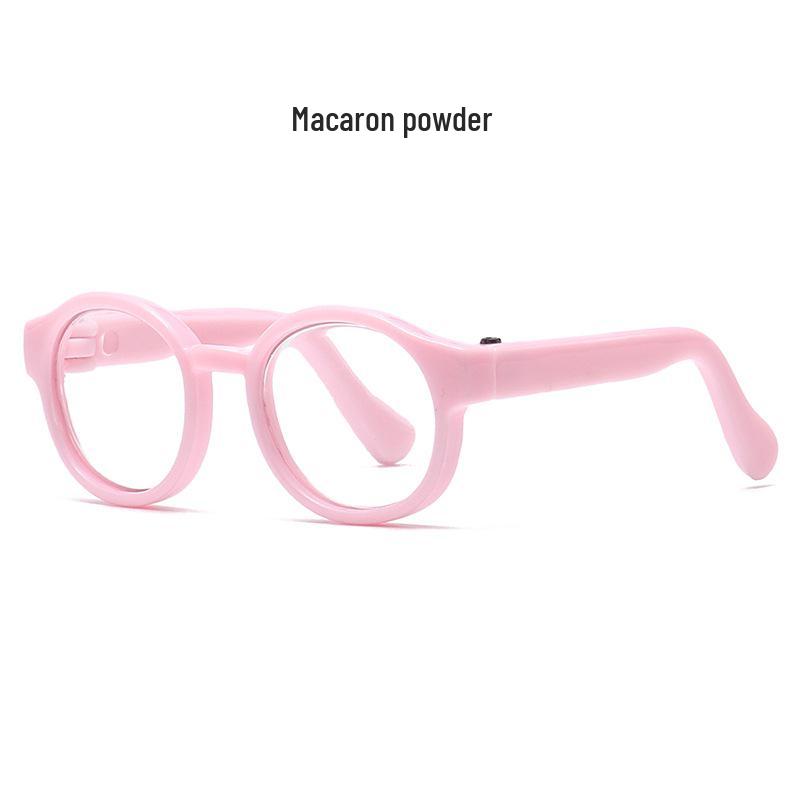 Labubu Cotton Doll with Sunglasses - 10cm Figurine Accessory, Multi-Color Glasses, Round Mirror for Small Dolls.