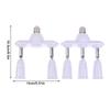 2/3 In 1 E26 E27 To E26 E27 Screw Led Lamp Bulb Base Splitter 1 To 2/3 E27 Light Socket Holder Adapter Extender