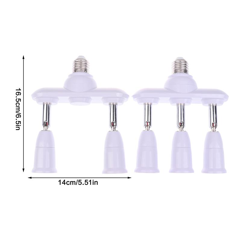 2/3 In 1 E26 E27 To E26 E27 Screw Led Lamp Bulb Base Splitter 1 To 2/3 E27 Light Socket Holder Adapter Extender