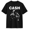 Koszulka Johnny Cash Środkowy Palec Plaża Popularne Koszulki Bawełna Wygodny Oversize Top T-shirty Krótki Rękaw Y2K Podstawowe Top