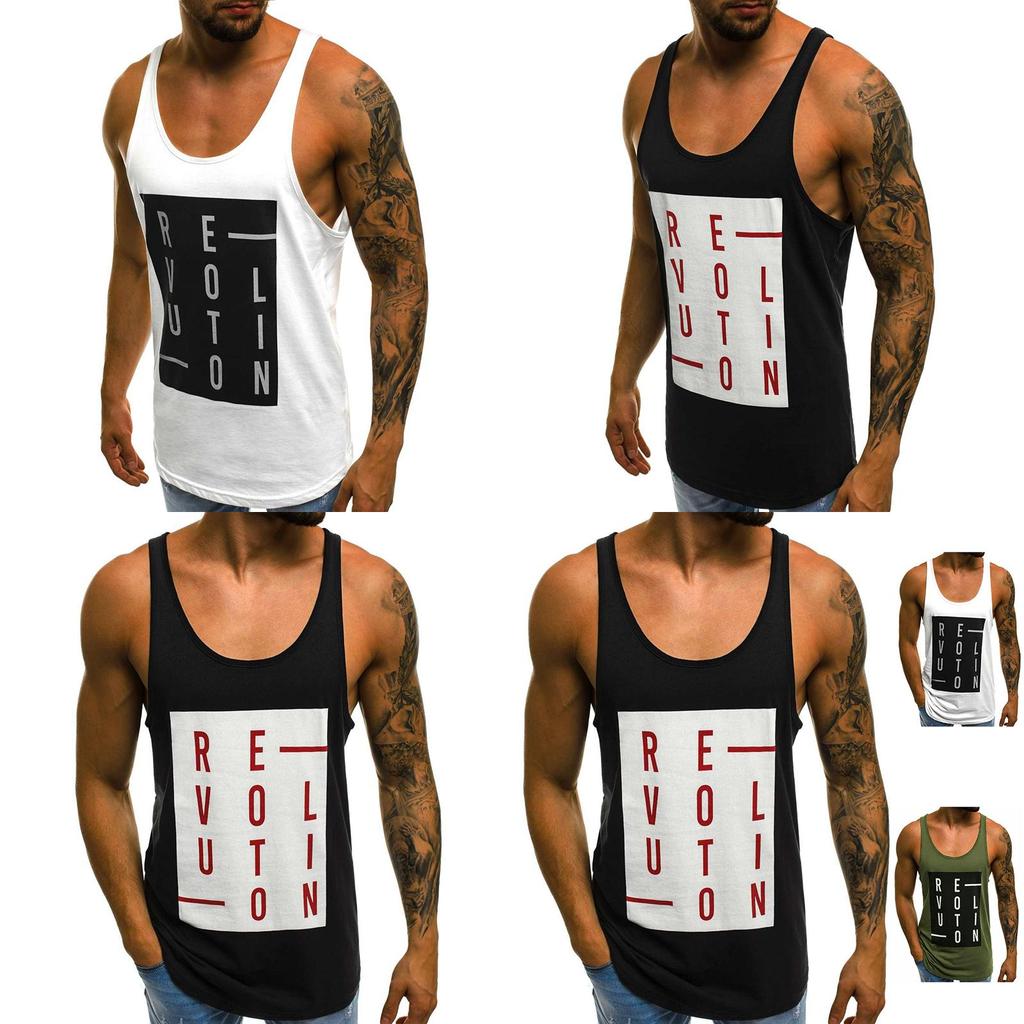 Premium Men's Casual Sleeveless Tank Tops With Square Neck Sports Undershirt