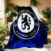 Football club.C Pattern Blanket for Home Decoration, Bed, Sofa, Car Travel, Camping, Suitable for All Seasons, Birthday Christmas Gift