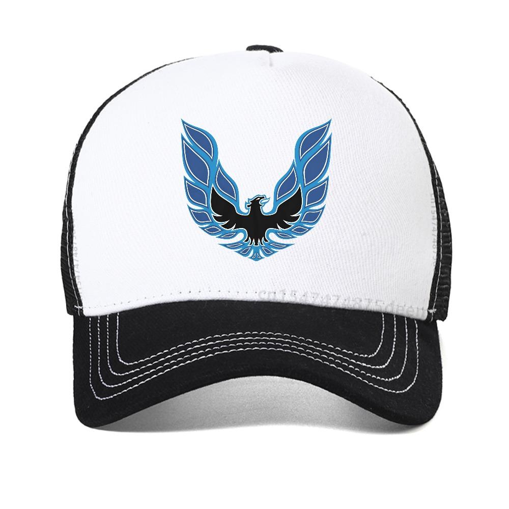 Blue Trans Am Firebird Print Baseball Cap Fashion Vintage Style Mesh Sun Hat Outdoor Casual Adjustable Trucker Hats