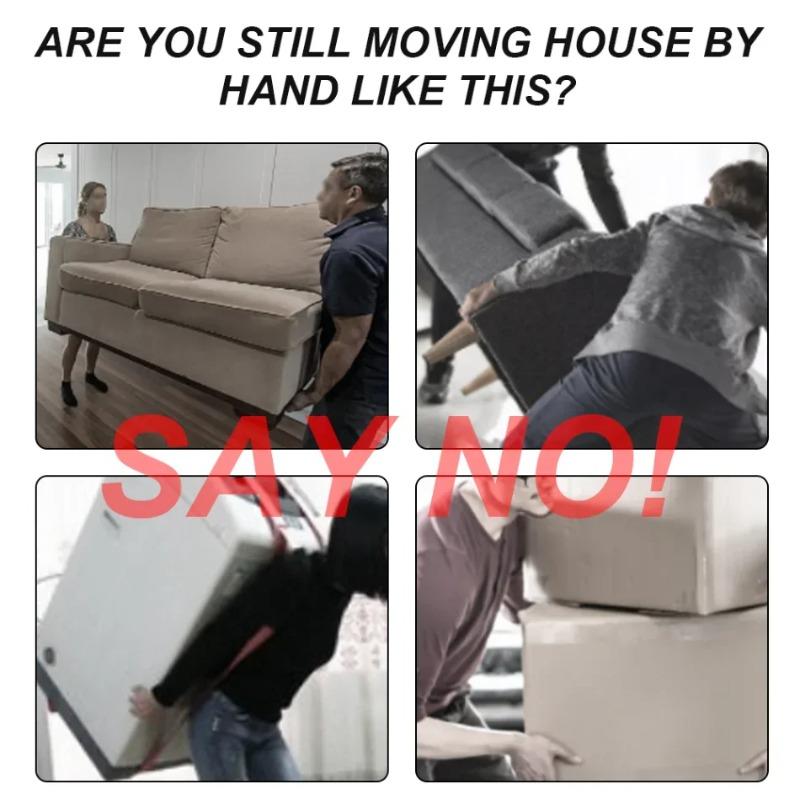 5Pcs/Set Heavy Duty Furniture Lifter Mover Set, Roller with Wheels, Lifting Moving Transport Helper Tool for Home Furniture