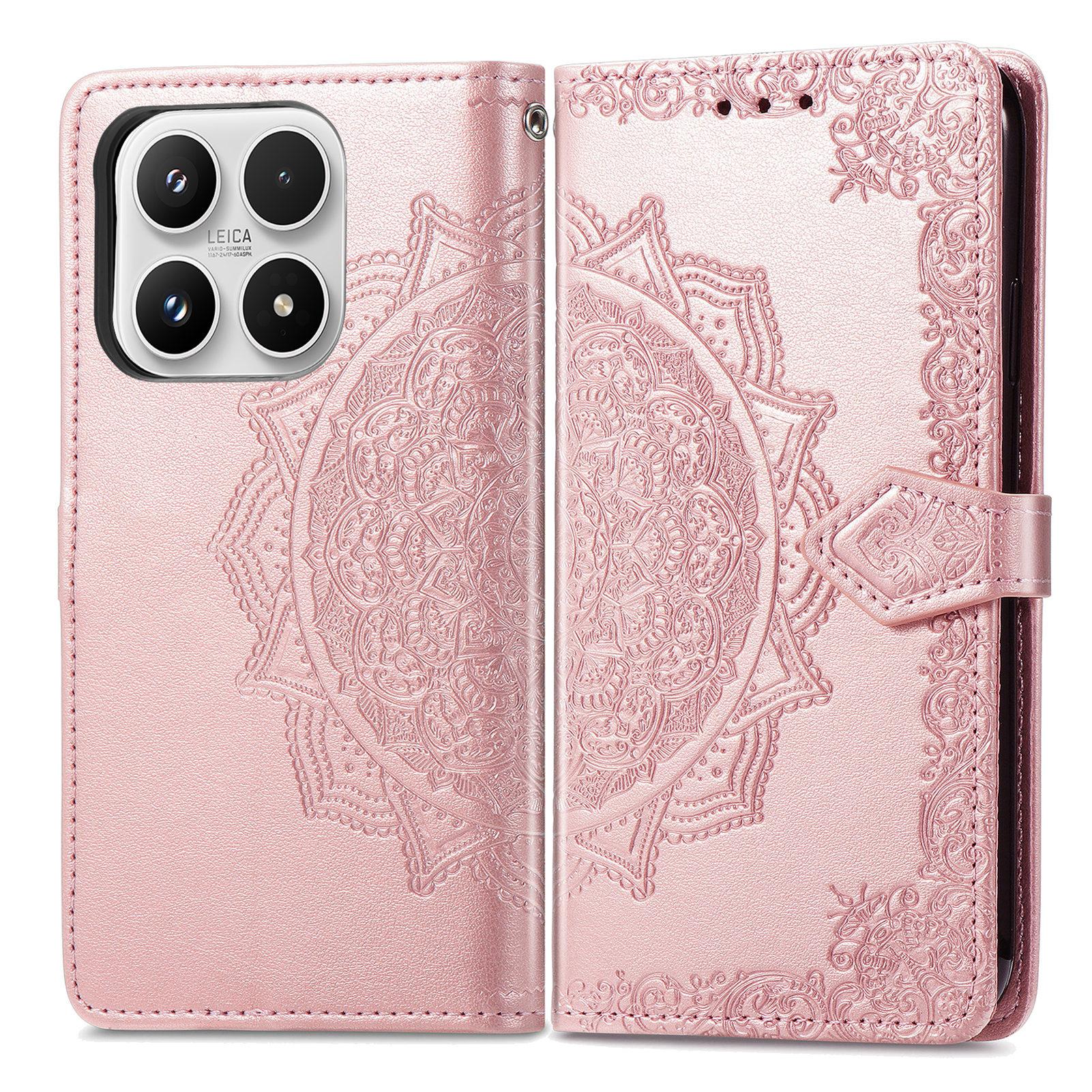 For Xiaomi 17 Wallet Case Mandala Flower Leather Phone Cover Stand