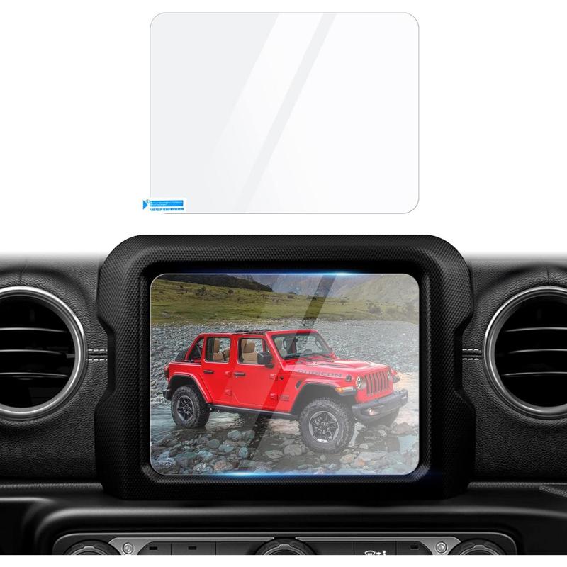 8.4 Inch For Jeep Wrangler JL Gladiator JT 2018- Car GPS Navigation Screen Accessories Tempered Glass Protector Film