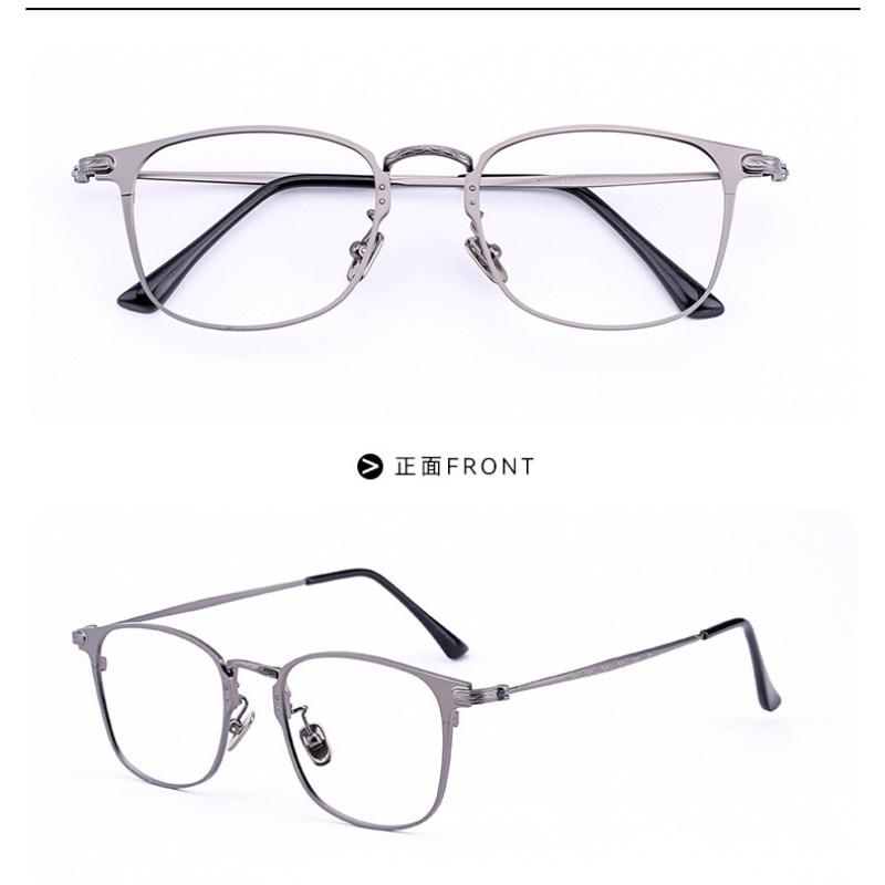 

50-18 Men s retro anti-blue light reading glasses custom myopia astigmatism prescription different degrees Anti blue light 0