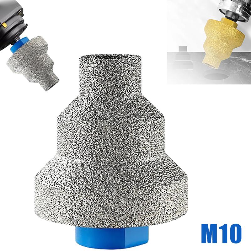 Pagoda Drill Bit M10 M14 Brazed Diamond Tower Drill Tile Stone Rock Plate Drill Reaming Integrated Bit Diamond Tools