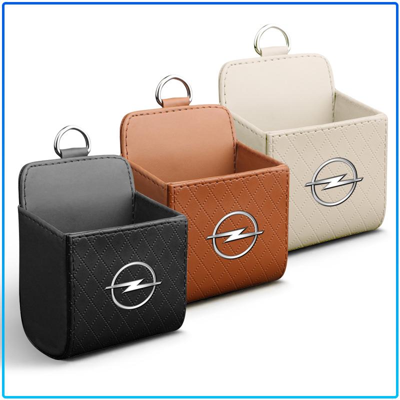 Leather Car Storage Box Air Vent Dashboard Tidy Hanging Organizer Box For Opel Astra H G J Insignia Mokka Zafira Corsa Vectra B C D