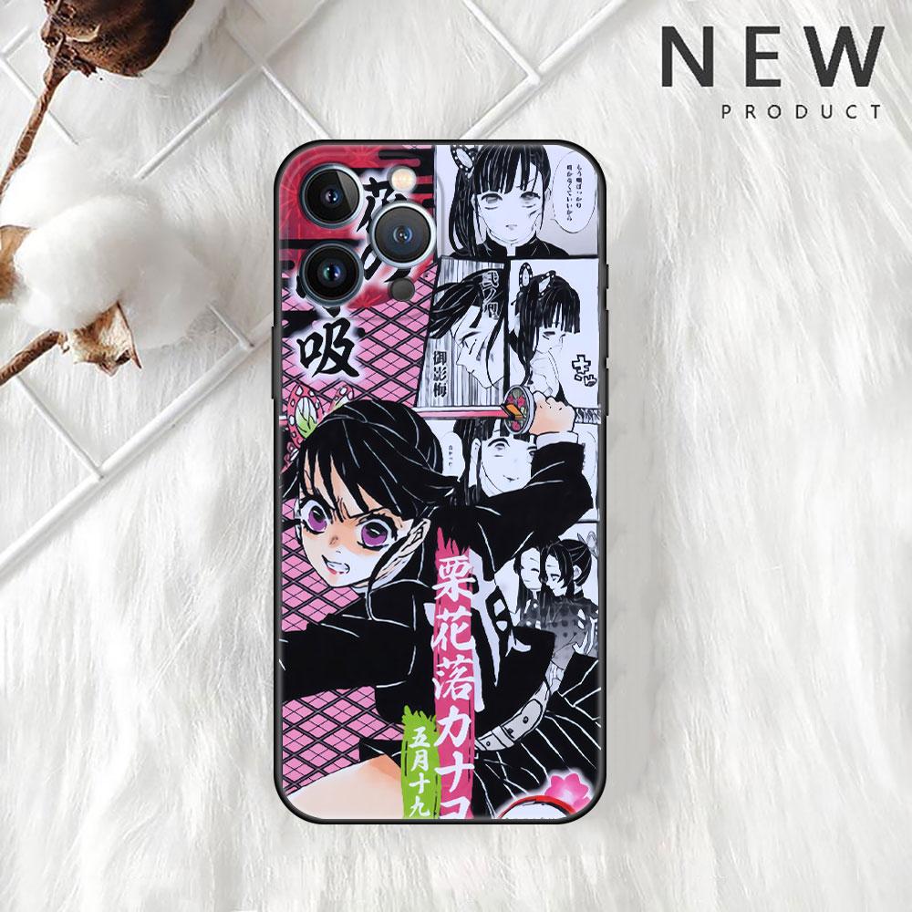 

Чехол Anime Demon Slayer Kimetsu для Apple iPhone 14 Pro Max 13 11 12 Mini SE 7 8 Plus X XS 6 6S, силиконовый чехол для телефона, мягкий чехол iPhone 14
