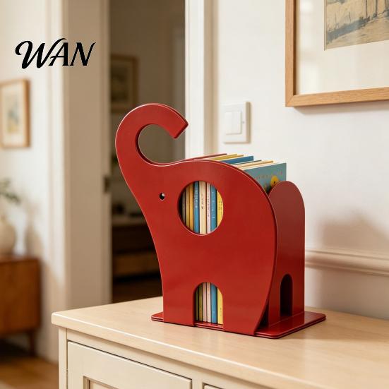 Studenten Boek Organizer Creatieve Olifant Boekensteunen, Metalen Houder voor Kinderen Studenten, Zware Boekensteun Non-Slip Bureau Bestand Home Kantoor Decor Studie