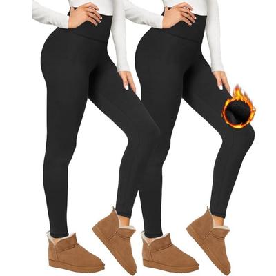 Women Winter Fleece Leggings Super Warm Skinny Stretch Thick Pants Casual Warm Winter Pants