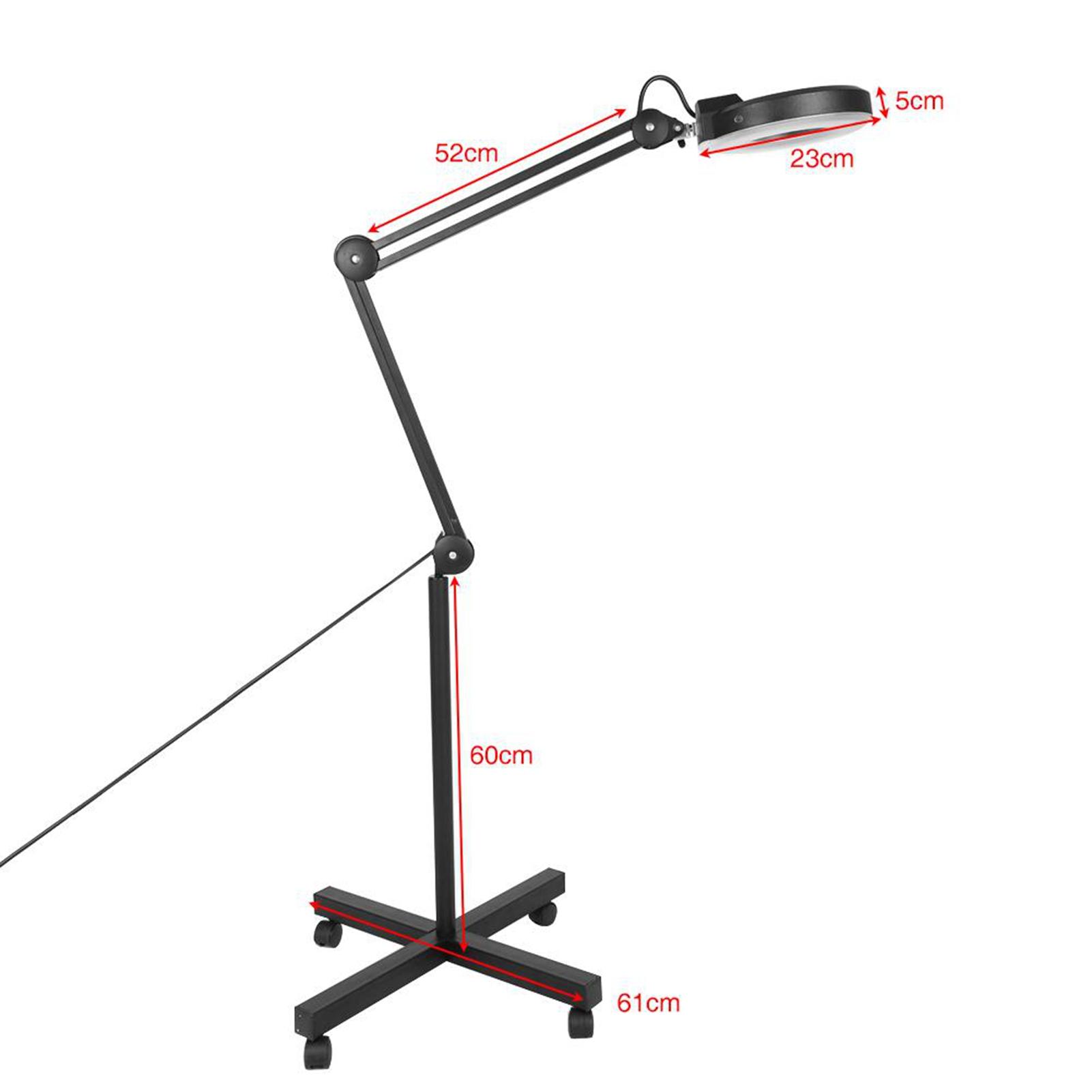 

Stand Buty Cosmetic Makeup 5xMagnifying Lighted Magnifier Light Floor LED Lamp Black