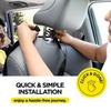 Car Back Seat Cover for Kids with 3 Pocket Storage Organizer Waterproof Kick Mats Backseat Protector Seat Back Kick Protector