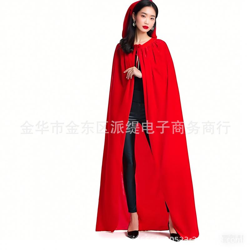 Halloween Costume Ball Dress Up Child Adult Cape Secret Velvet Golden Velvet Cape Vampire Reaper