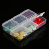 Storage Braille Plastic 6-day Medicine Holder Tablet Container Pill Boxes