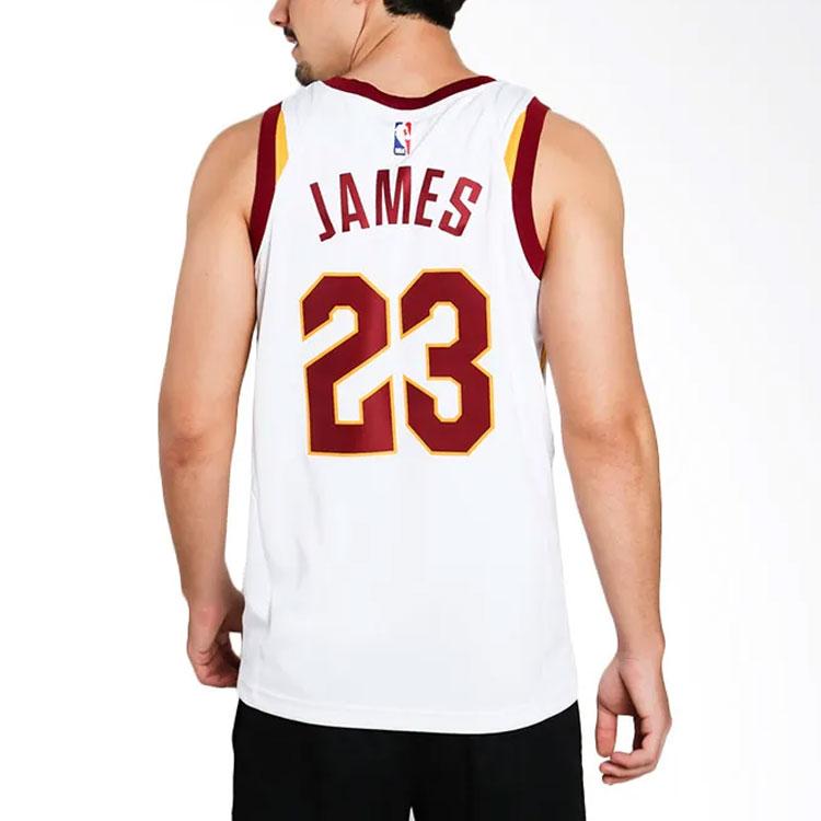 Nike NBA Swingman Jersey - Cleveland Cavaliers LeBron James #23 Limited Edition Men Jersey White 864409-100