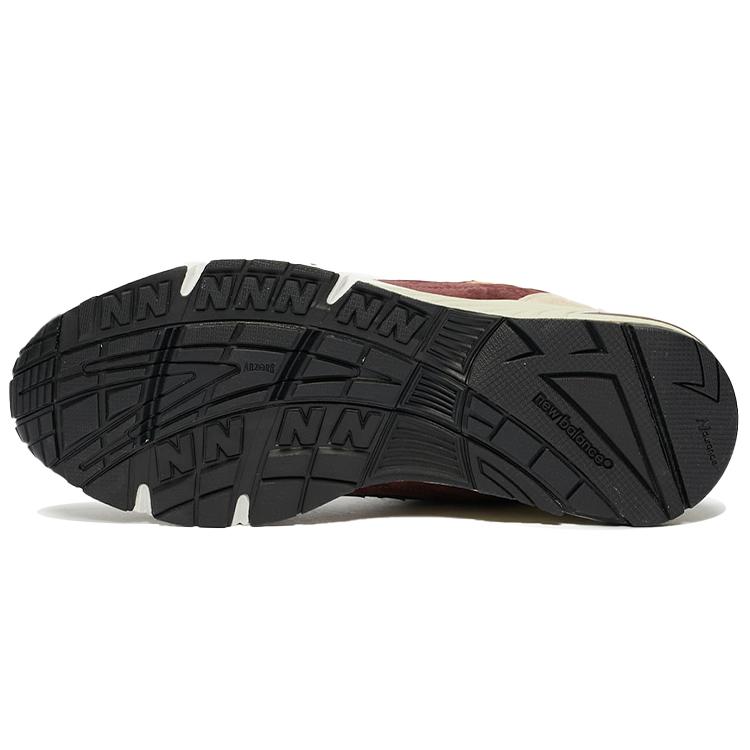 New Balance 991 Olive Burgundy Brown