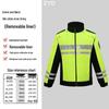 Reflective Raincoat Set for Traffic Duty and Flood Control - Men's Sanitation Labor Protection